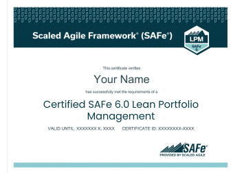 SAFe Lean Portfolio Management (LPM) Certification