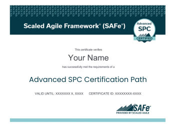 Advanced SAFe® Practice Consultant Path