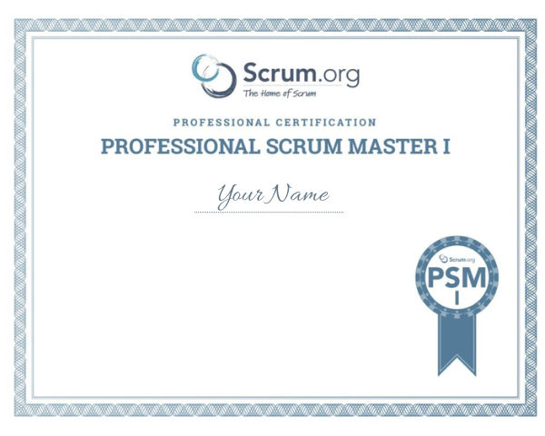 Professional Scrum Master Course - I