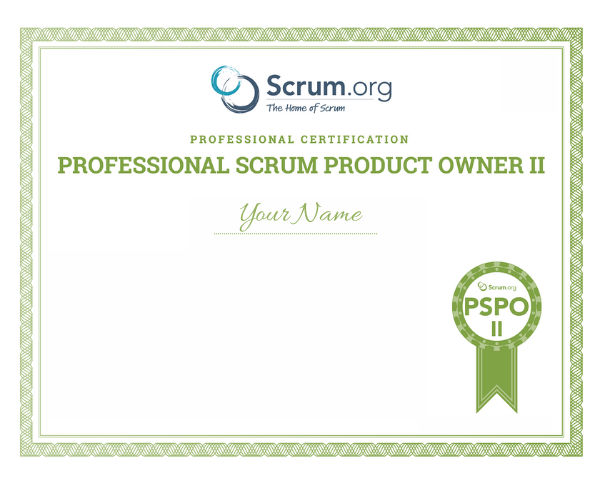 Professional Scrum Product Owner - II