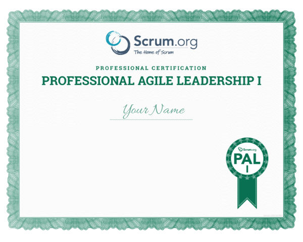 Professional Agile Leadership – Essentials Course