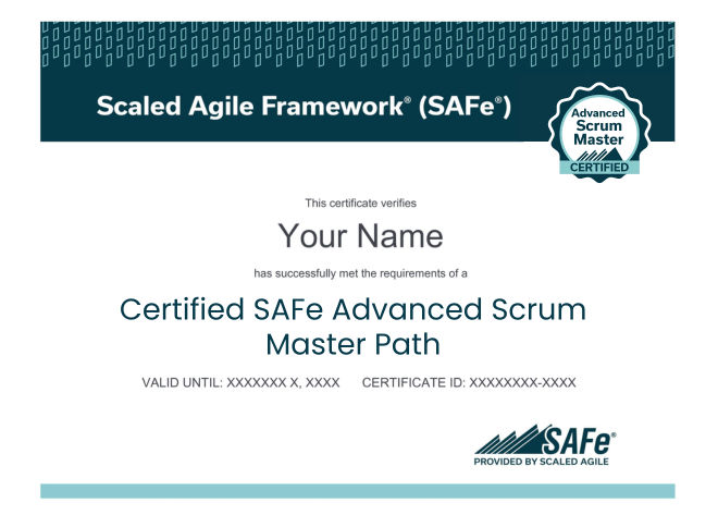 SAFe® Advanced Scrum Master Path