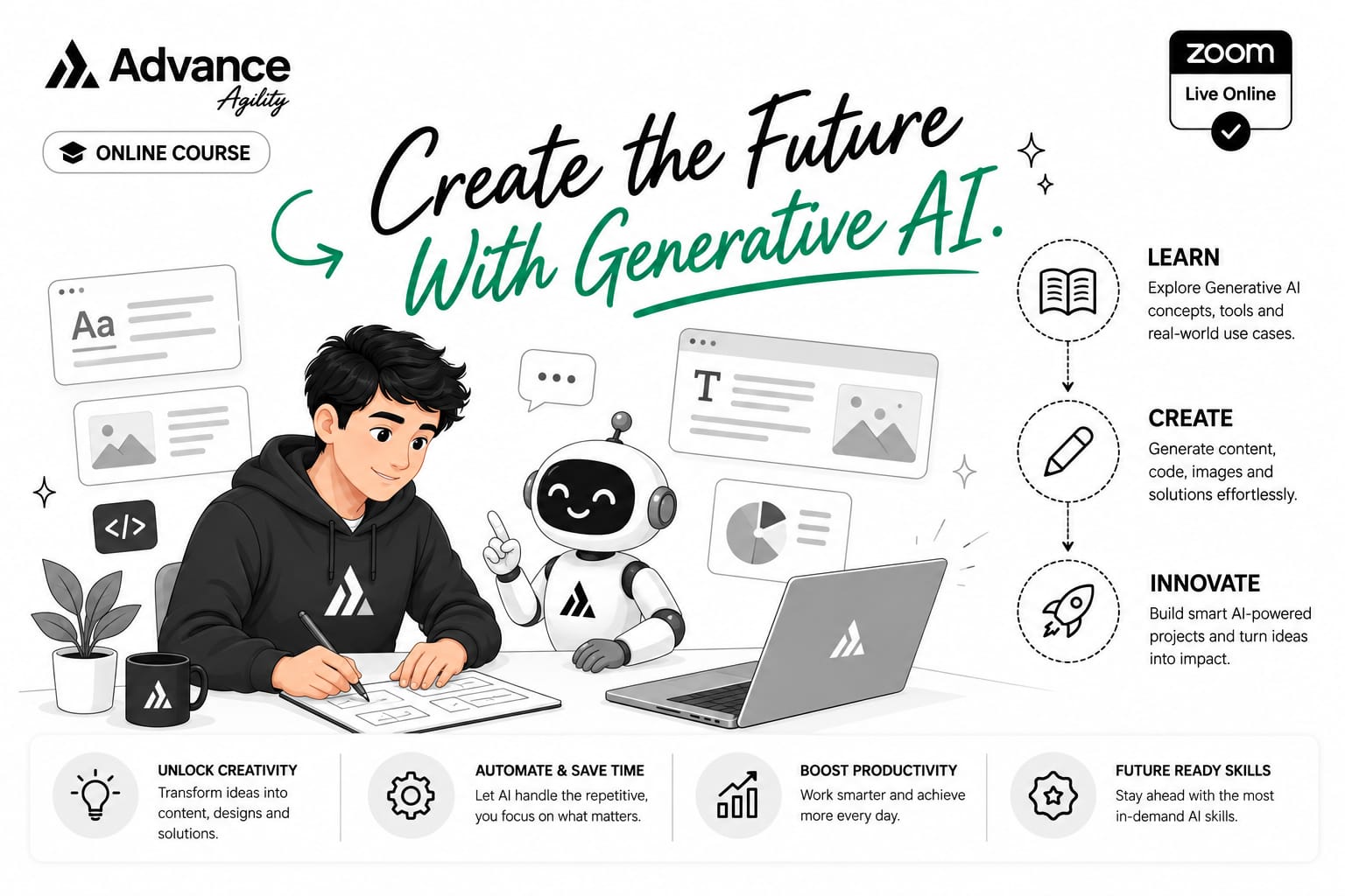 Professional AI & Generative AI Bootcamp (60-Hour Skills Series)