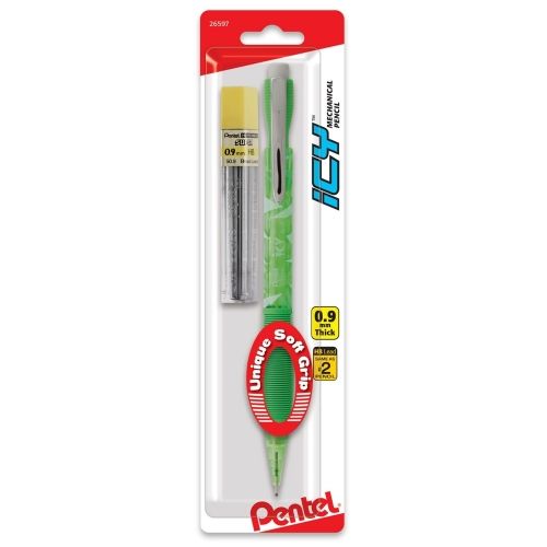 icy-mechanical-pencil-09mm-assorted-barrels1-pk-with-lead