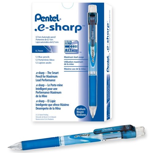 e-sharp-mechanical-pencil-05mm-mixed-colors-2-pk