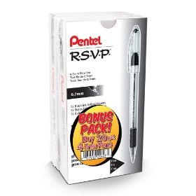 rsvp-ballpoint-pen-07mm-fine-line-black-ink-buy-20-get-4-more-free