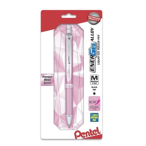 pink-bca-energel-alloy-retractable-premium-liquid-gel-pen-07mm-metal-tip-medium-line-pink-barrel-black-ink-1-pk