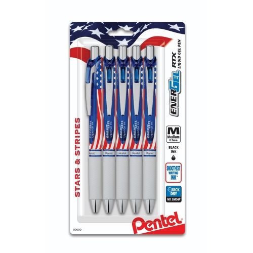 energel-rtx-retractable-liquid-gel-pen-flag-barrel-07mm-metal-tip-medium-line-black-ink