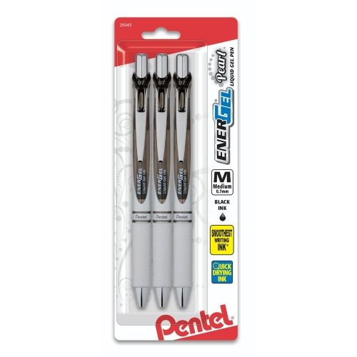 energel-pearl-retractable-liquid-gel-pen-07mm-metal-tip-medium-line-pink-inkviolet-ink-2-pk