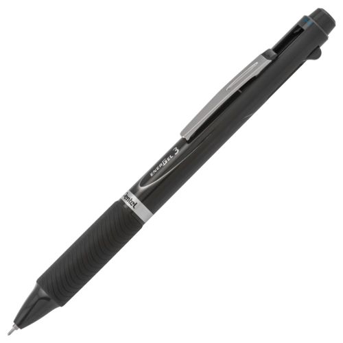 energel-3-multi-function-3-ink-gel-pen-05mm-fine-line-blackredblue-ink-assorted-barrels-1-pk