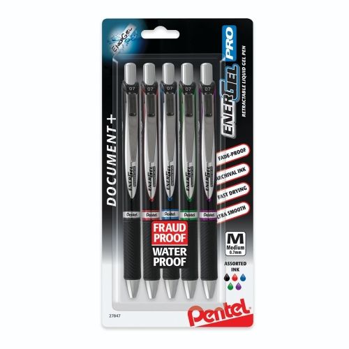 energel-pro-permanent-gel-pen-07mm-medium-line-assorted-ink-abc-3-pk