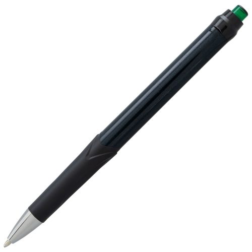 glidewrite-signature-ballpoint-pen-black-barrel-10mm-medium-line-green-ink