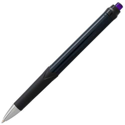 glidewrite-signature-ballpoint-pen-black-barrel-10mm-medium-line-violet-ink