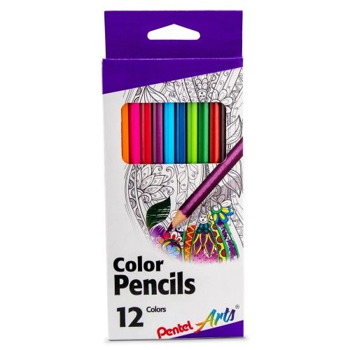 pentel-arts-color-pencils-assorted-colors12-pk