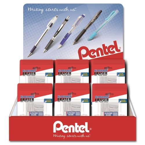hi-polymer-eraser-caps-small-large-block-white-mixed-pack-6-pks-blister-pack-counter-display-36-pieces