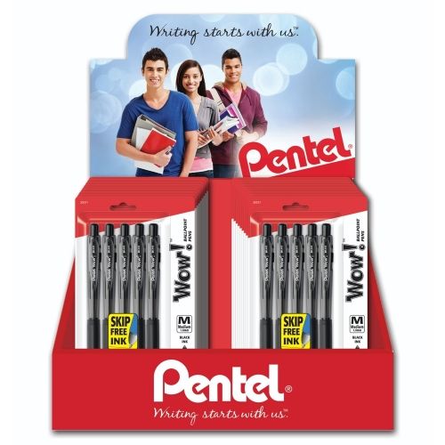 wow-ballpoint-pen-10mm-medium-line-black-ink-5-pks-blister-pack-counter-display-18-pieces