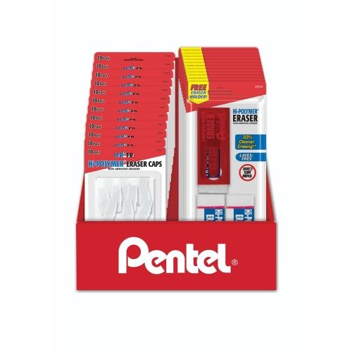 hi-polymer-eraser-caps-large-white-block-blister-pack-counter-display-30-pieces