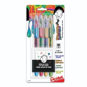 krazy-pop-iridescent-gel-pen-10mm-bold-line-assorted-ink-xcbdcpdg-4-pk