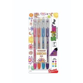 solar-pop-neon-gel-pen-06mm-fine-line-asstd-inkmixed-inner-svkgpfsv-4-pk