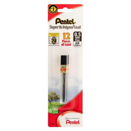 super-hi-polymer-lead-refill-05mm-hb-12-pcstube-1-pk