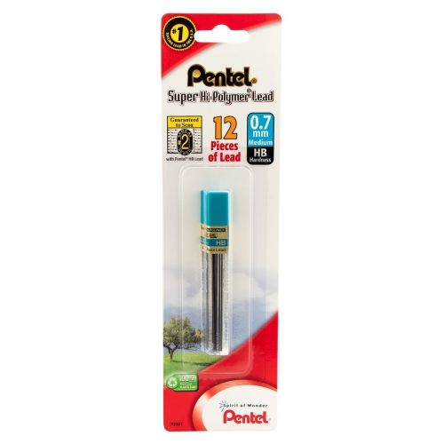 super-hi-polymer-lead-refill-07mm-hb-12-pcstube-1-pk