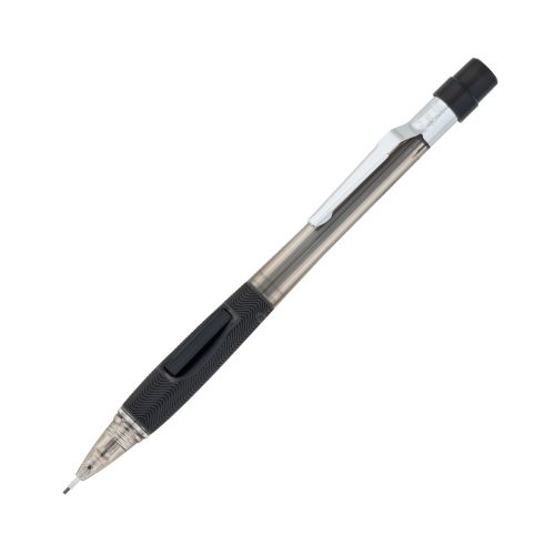 quicker-clicker-mechanical-pencil-09mm-transparent-black-barrel