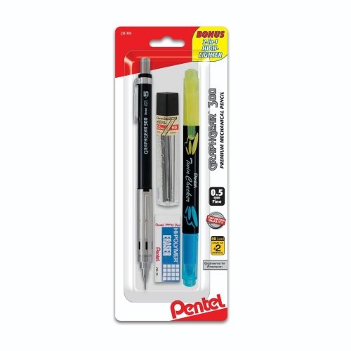 graphgear-300-mechanical-pencil-09mm-thick-line-red-barrel