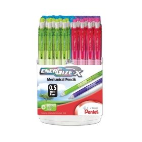 energize-x-mechanical-pencil-05mm-assorted-barrel-colors-spinner-display-48-pieces