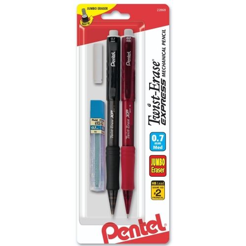 twist-erase-express-mechanical-pencil-07mm-assorted-barrel-colors-with-lead-and-eraser-2-pk-2