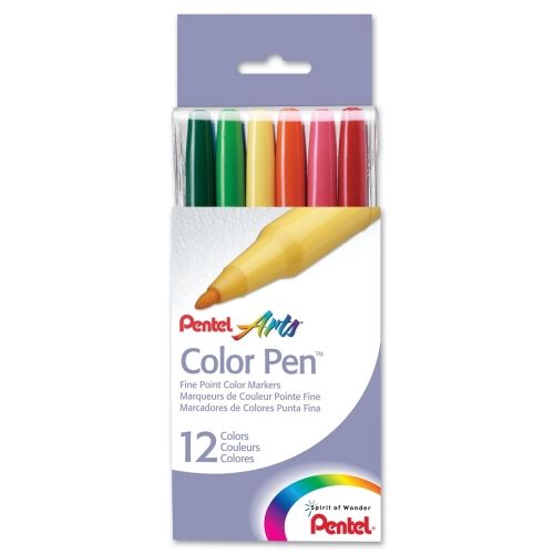 pentel-arts-color-pen-12-color-set