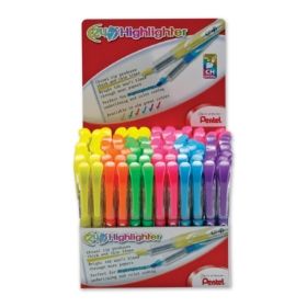 247-liquid-highlighter-chisel-tip-assorted-ink-open-stock-display-96-pieces