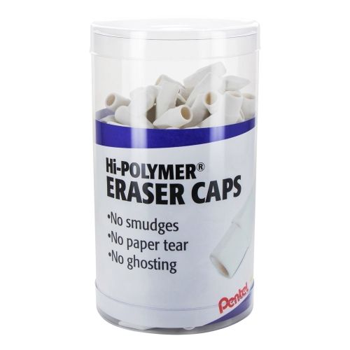 pentel-arts-hi-polymer-white-cap-eraser-canister-display-240-pieces