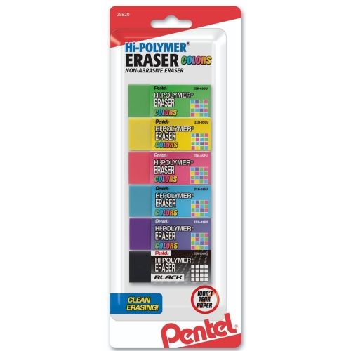 hi-polymer-eraser-assorted-pack-1-small-colored-block-2-clic-erasers-assorted-colors-3-pk