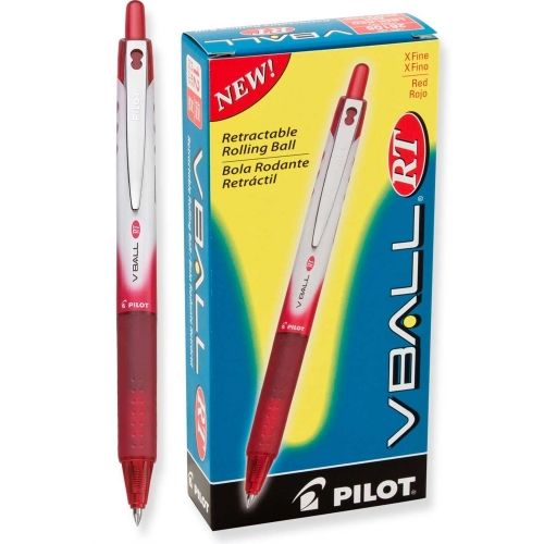 Pilot Vball Retractable Liquid Ink Roller Ball Pen, Retractable, Extra ...