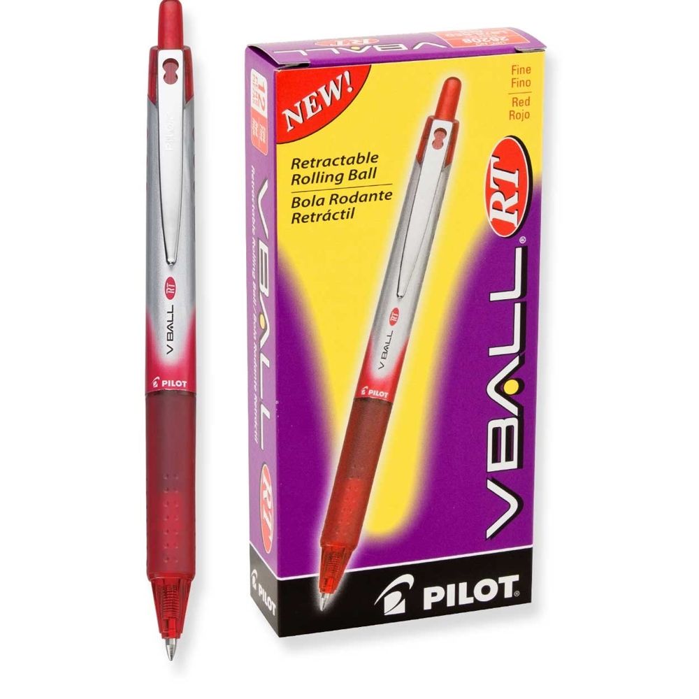 Pilot Vball Retractable Liquid Ink Roller Ball Pen, Retractable, Fine 0 ...