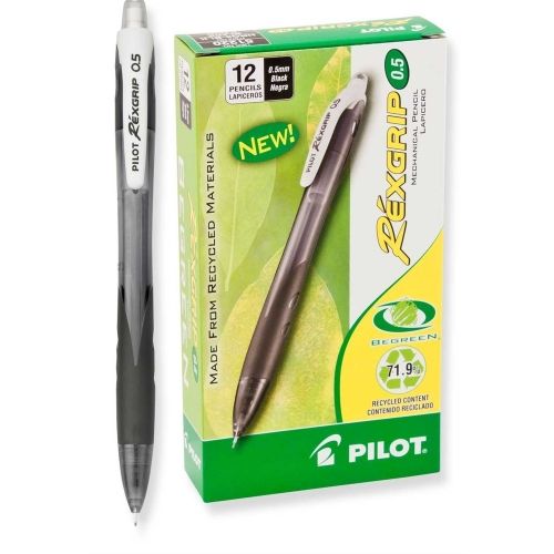 begreen-rexgrip-pencil-blk-05mm-dz-box-2