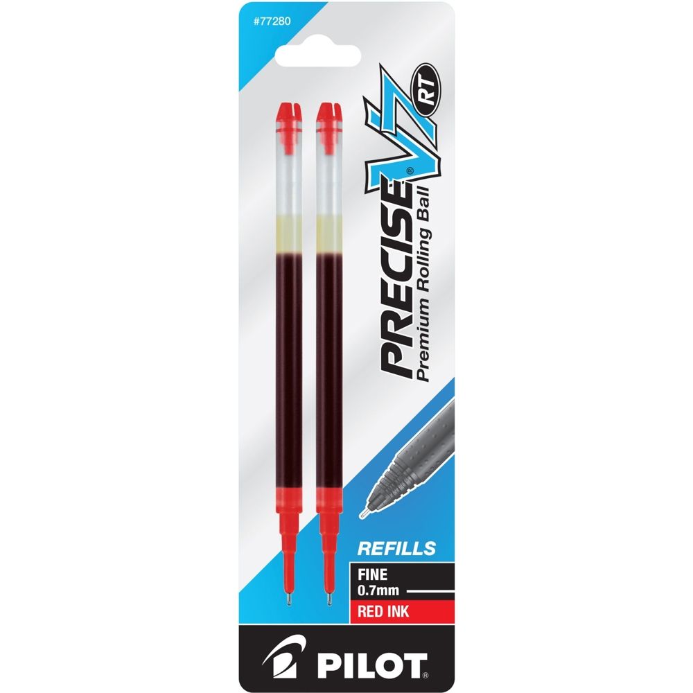 Pilot Refill For Pilot Precise V7 Rt Rolling Ball, Fine Point, Red Ink ...