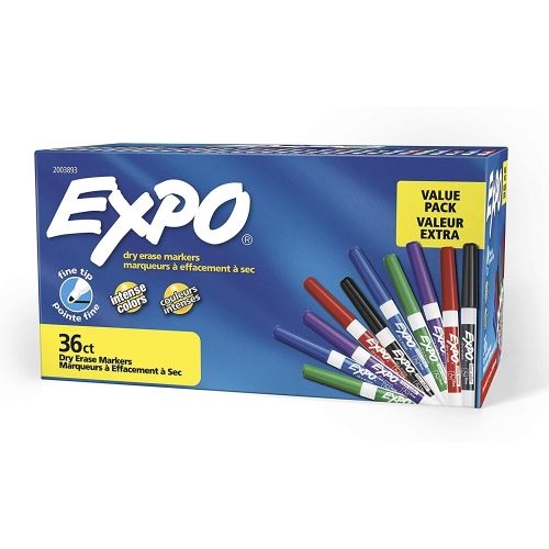 Low-Odor Dry Erase Marker Office Value Pack, Fine Bullet Tip, Assorted Colors, 36/Pack Low-Odor Dry Erase Marker Office Value Pack, Fine Bullet Tip, Assorted Colors, 36/Pack