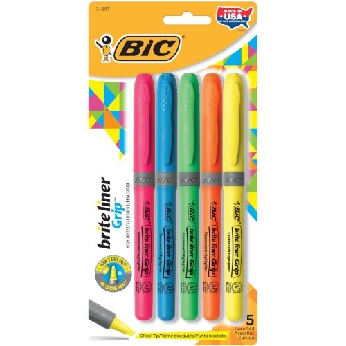 brite-liner-grip-highlighter-pocket-chisel-tip-dozen-box