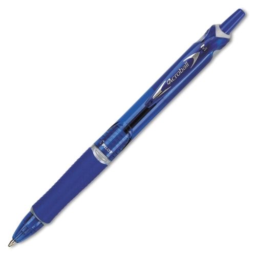 pilot-acroball-colors-advanced-ink-ballpoint-pen-retractable-medium-1-mm-black-ink-black-barrel-1-ea