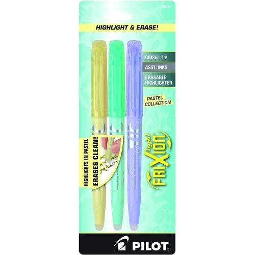 pilot-frixion-light-pastel-collection-erasable-highlighters-chisel-tip-assorted-color-inks-2-pack-1-ea