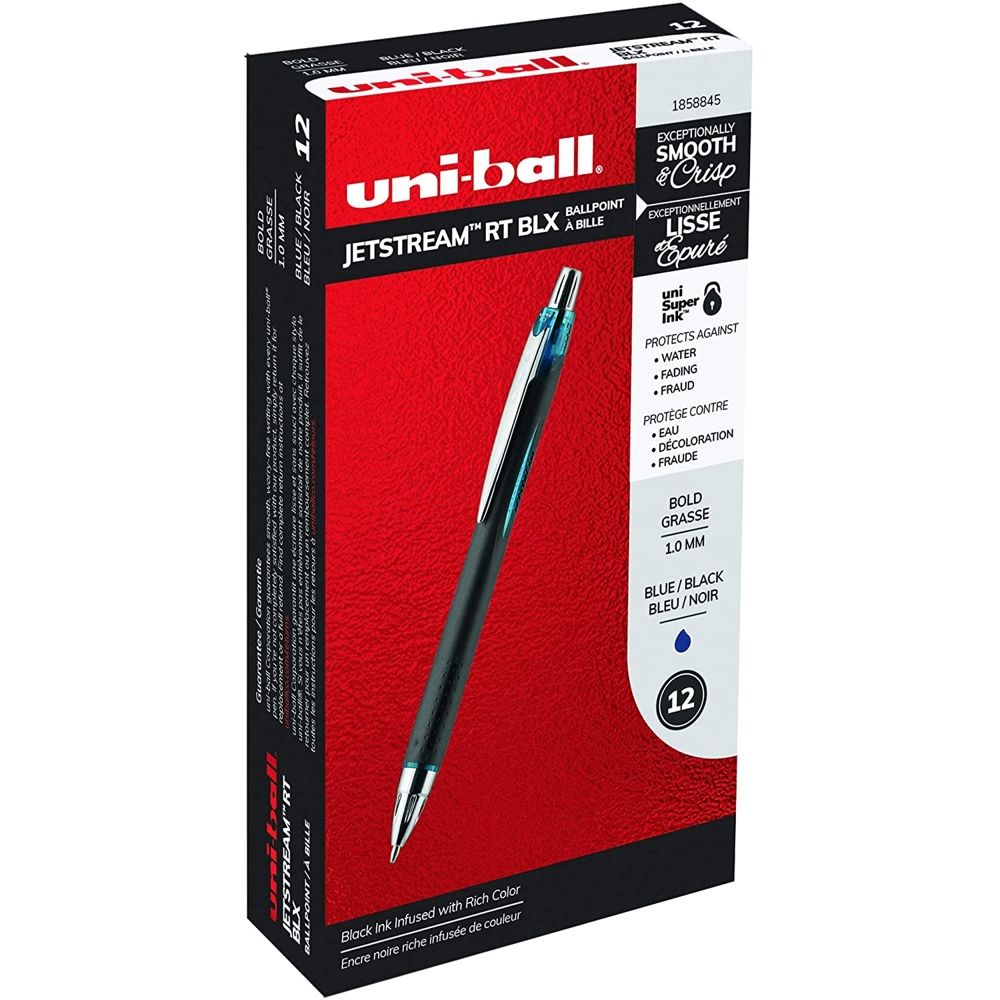 Uni-ball Jetstream Sport Penna Retrattile – Punta 0,7 Mm, Inchiostro Nero, Confezione Da 10 - 3