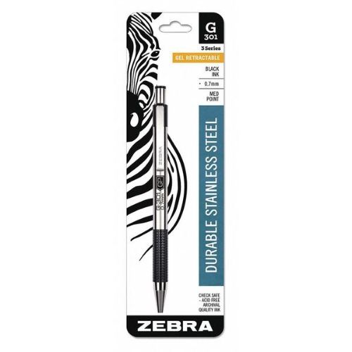 g-301-gel-retractable-07mm-black-1pk-with-refill