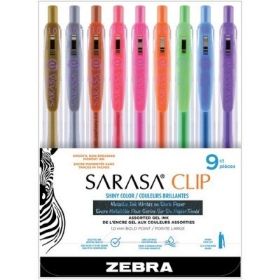 sarasa-clip-shiny-10mm-assorted-9-pack
