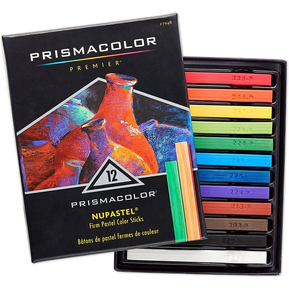 Prismacolor Nupastel Premier Firm Pastel Color Sticks, 12/Pack