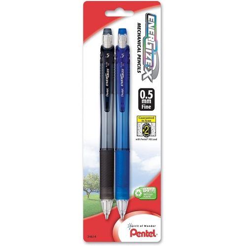 energize-x-mechanical-pencil-05mm-assorted-barrel-colors-2-pk