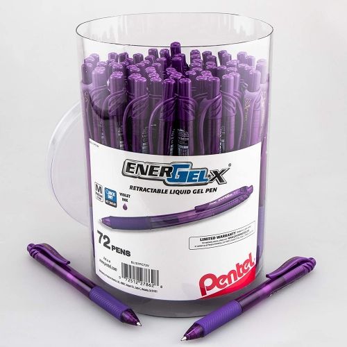 pentel-energel-x-retractable-gel-pen-07mm-med-line-red-ink-72-pk-canister-2