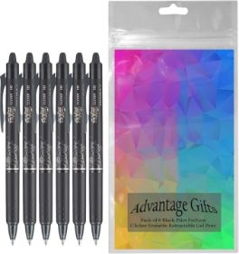 pilot-frixion-clicker-retractable-erasable-gel-pen-black-bold-point-6-pk-bundle-with-plastic-reusable-pouch