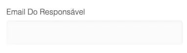 campo email do responsavel campo email do responsavel