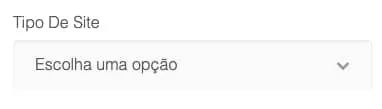 tipo de site tipo de site
